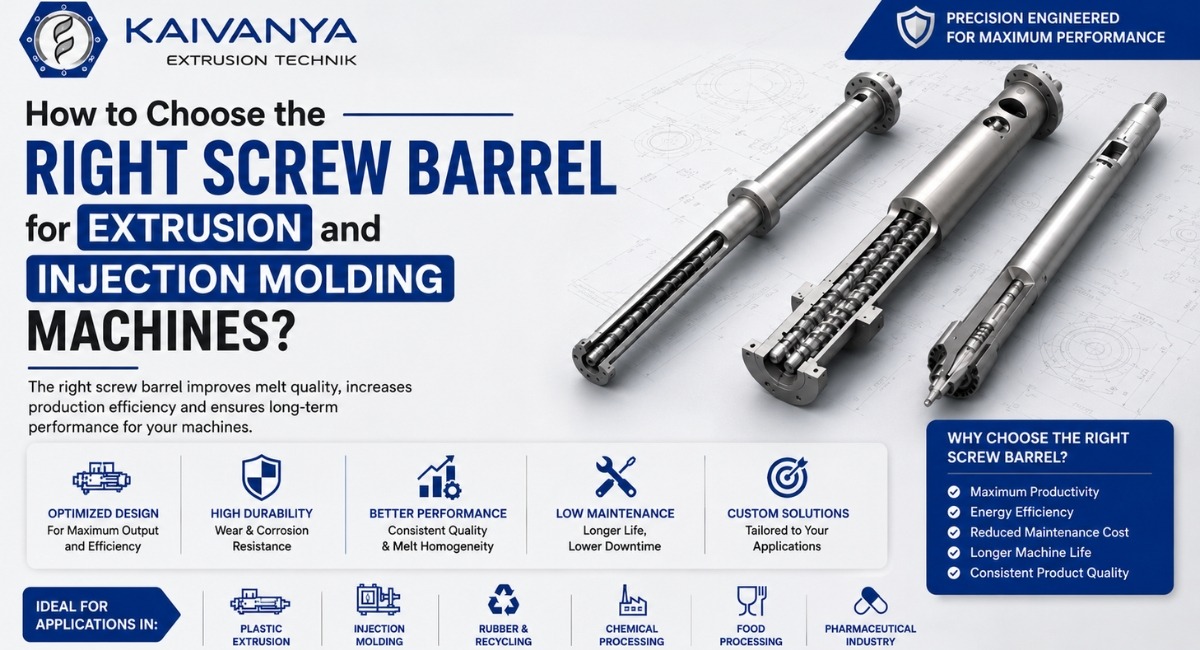 How to Choose the Right Screw Barrel for Extrusion and Injection Moulding Machines? | |