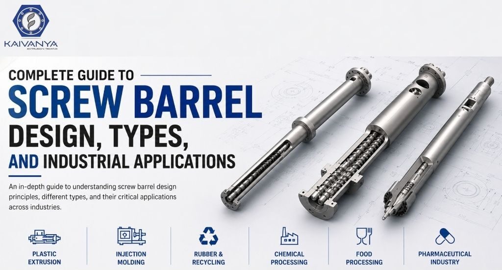 Complete Guide to Screw Barrel Design, Types, and Industrial Applications | Kaivanya Extrusion Technik | Kaivanya Extrusion Technik